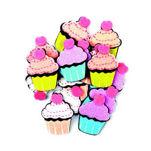 Hands On Craft Felt Shapes w/Adhesive Cake 5 cm 16/pk