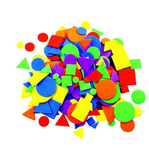 Hands On Craft Adhesive Foam Shapes Geometry 156 Pcs