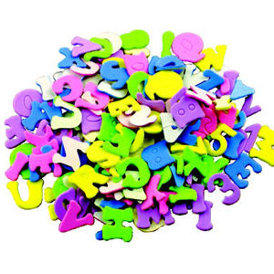 Hands On Craft Adhesive Foam Shapes Alphabet & Numbers 170 pcs