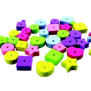 Hands On Craft Adhesive Foam Shapes Primary Color Geometry 72 Pcs