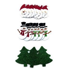 Hands On Craft Eva Adhesive Foam Stickers Christmas 3pk Santa -Snowman -Christmas Tree