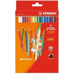STABILO Coloring pencils 18 colors in a cardboard