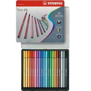 STABILO Pen 68 20pcs metal box