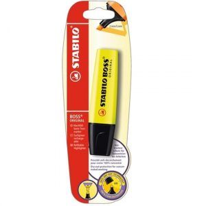 STABILO BOSS yellow blister