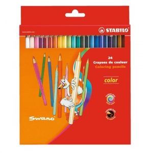 STABILO Coloring pencils 24 colors in a cardboard