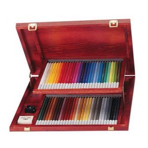 STABILO CarbOthello Pencil 60 colors in a wooden box