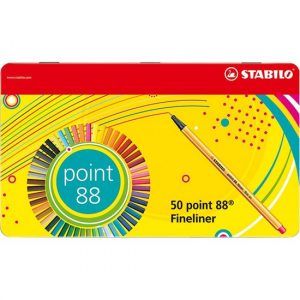 STABILO Point 88 50pcs metal box