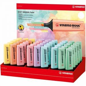 STABILO BOSS Pastel Display 45Pcs assorted in 6 colors