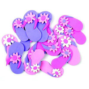 Hands On Craft Adhesive Foam Shapes Slipper 18 Pcs