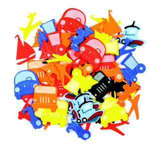 Hands On Craft Adhesive Foam Shapes Traffic 104 Pcs