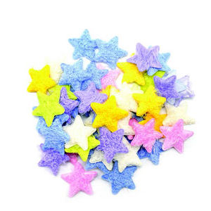 Hands On Craft Fabric Shapes Stars 60 Pcs