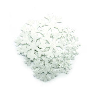 Hands On Craft Glitter Adhesive Foam Shapes Snowflake 21 Pcs