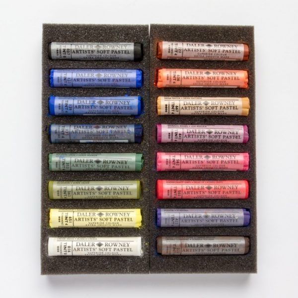 Daler Rowney Artists' Soft Pastel Set of 16 Assorted Selection - Image 2