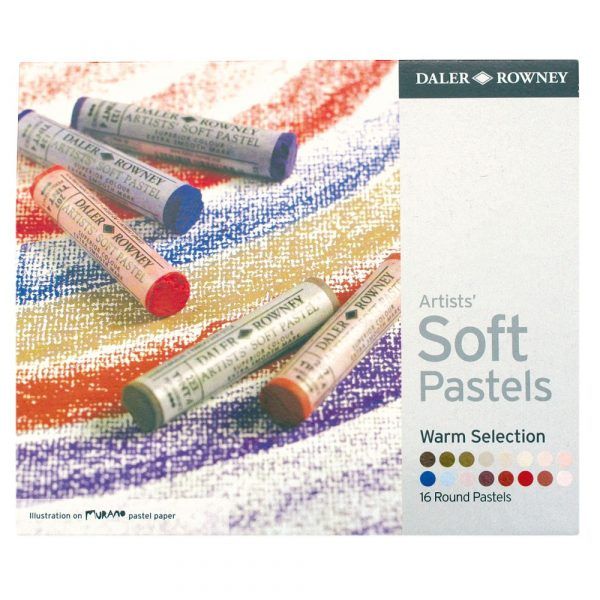 Daler Rowney Artists' Soft Pastel Set of 16 Warm Selection