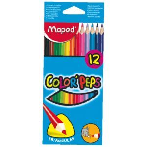 Carioca Baby Pencils 3 In 1 (Crayons+Pencils+Watercolor) 6 Colors - Diabco  Stationery