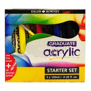 Daler Rowney Graduate Acrylic Set 5 x 120 ml