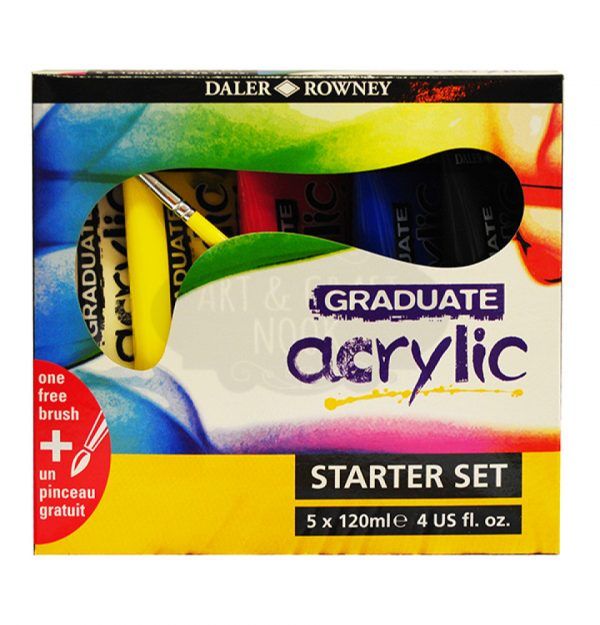 Daler Rowney Graduate Acrylic Set 5 x 120 ml
