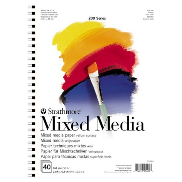 Strathmore Series 200 Mixed Media Pad 23X30,5 40/160G