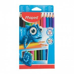 Maped PULSE Color Pencil Jumbo 0% wood ST=12 colors