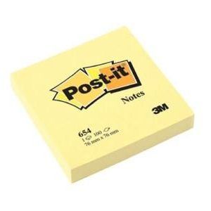 Post-It Yellow Notes 73 x 73 mm 100/Pad
