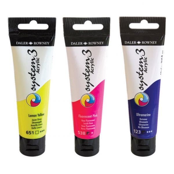 Daler Rowney System 3 Acrylic Paint Tubes 59 ml