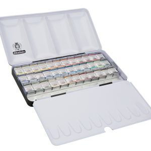 HORADAM Aquarell Metal box with 36 x half pans, and additional space for 12 x half pans, or 6 x full pans