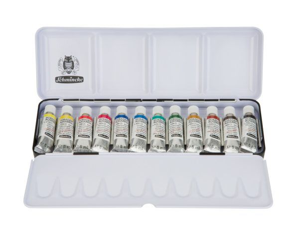 HORADAM Aquarell metal box with 12 x 5ml tubes