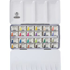 AKADEMIE Aquarell metal box 24 x full pans