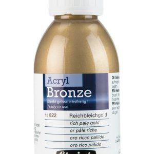 Acrylic-Bronzes, 150ml, rich pale gold