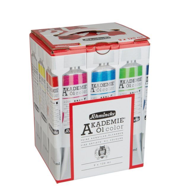 SCHMINCKE "AKADEMIE" oil, set (9x120ml)