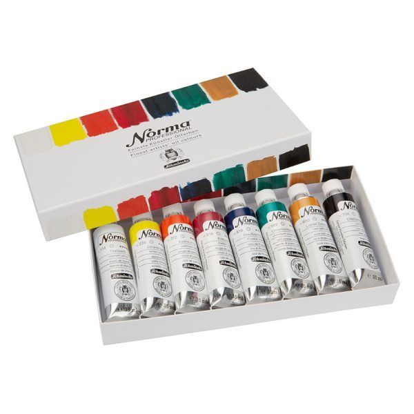 SCHMINCKE "NORMA Blue" water-mixable oil, set (8x35ml)