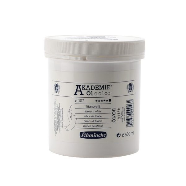 SCHMINCKE AKADEMIE oil colors 500ml, titanium white