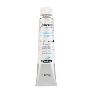 SCHMINCKE "Norma Blue" water mixable oil (titanium white) / tube 120ml