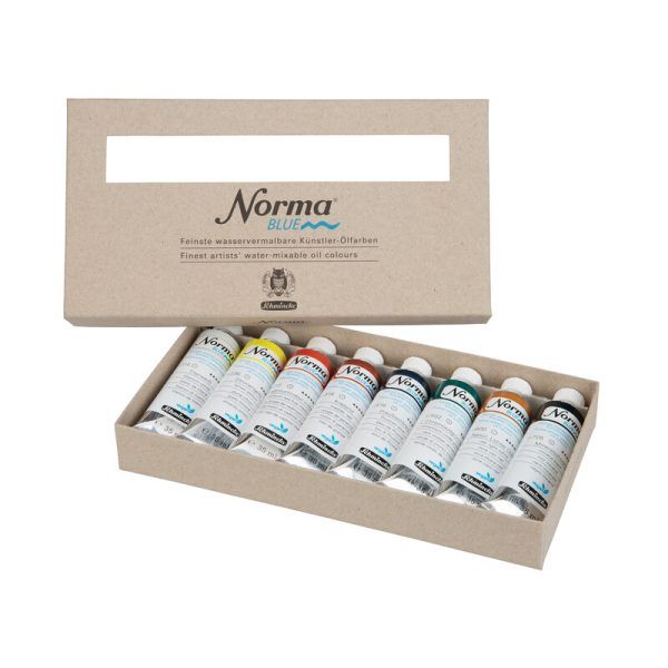 SCHMINCKE "NORMA Blue" water-mixable oil, set (8x35ml)