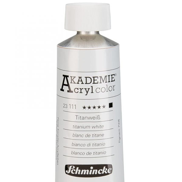 SCHMINCKE acrylic "AKADEMIE" 200ml , titanium white