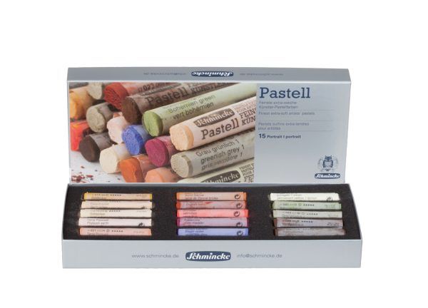 Schmincke Soft Pastels Portrait, set of 15 colors