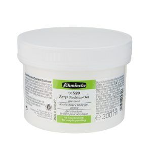 Acrylic heavy body gel (glossy), increases transparency and gloss / 300ml
