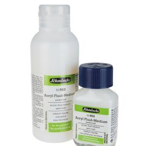 Acrylic fluid medium, satin-matt