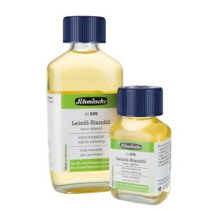 Stand linseed oil, slightly yellowing