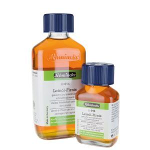 Linseed oil varnish, boiled with siccatives
