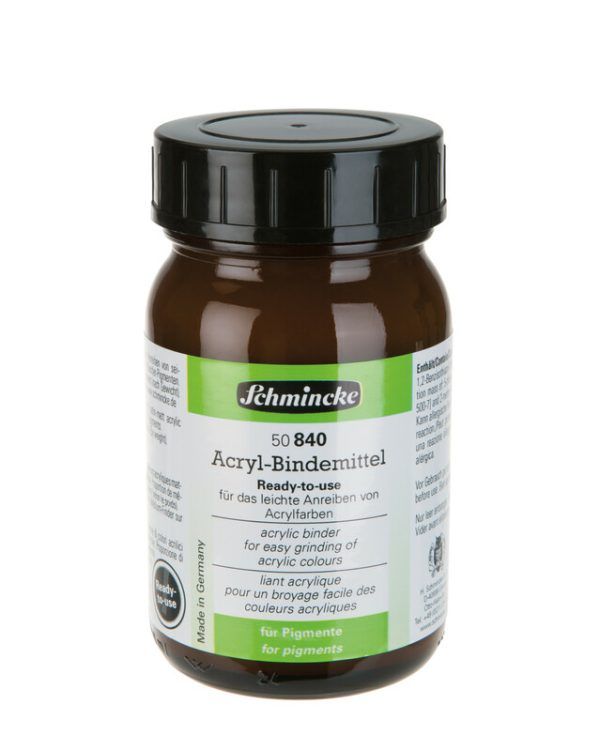 Acrylic binder "ready-to-use", for satin-matt acrylic colours / 200ml