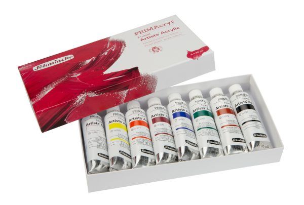 Schmincke Prima Finest Acrylic Color Set of 8 x 35ml
