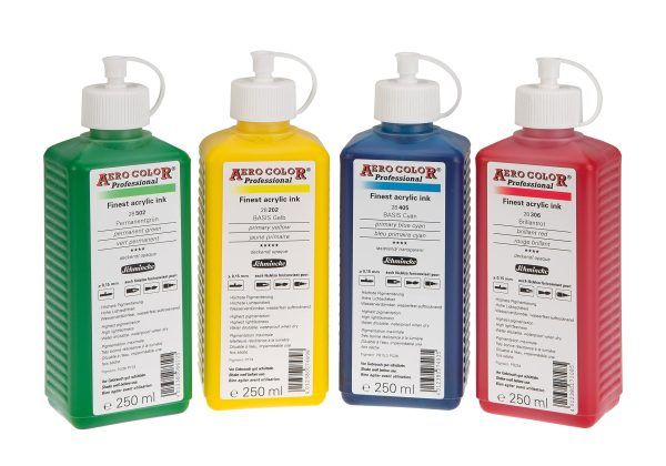 Schmincke - AERO COLOR Professional, 250ml, highly brilliant acrylic color, airbrush, mixed media, acrylic ink