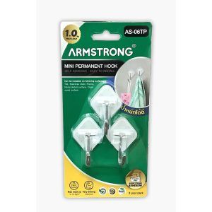 ARMSTRONG permanent adhesive hook, 1.0 kg max. load