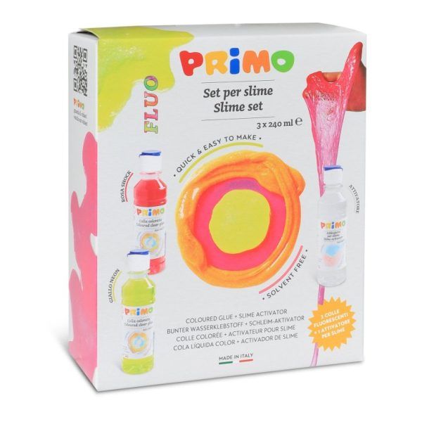 primo slime set fluo colours