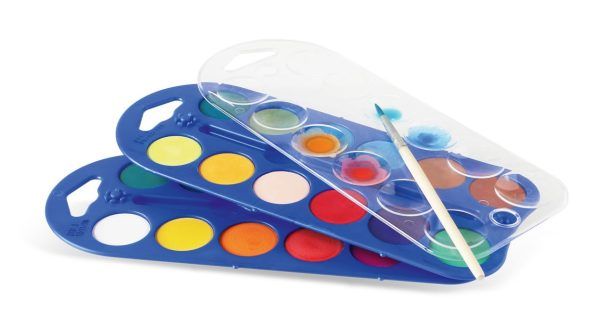 primo watercolour set of 24 colours (25 MM) + 1 brush