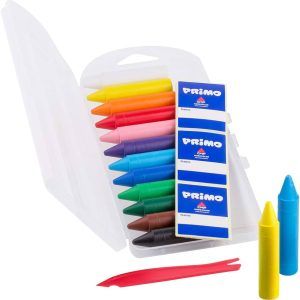 primo wax crayons jumbo set of 12 colours