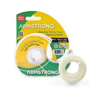 ARMSTRONG invisible sticky tape, 18mm x 15m, 1pc/pack