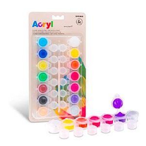 Primo Acrylic Paint 14colors on Blister With Brush
