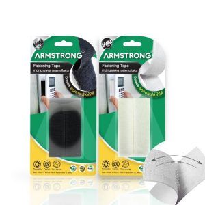 ARMSTRONG fastening tape, 20mm x 80mm, 8 pcs/pack, (4 sets)